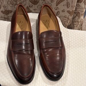 Elegant Dark Brown Leather Loafers for Men